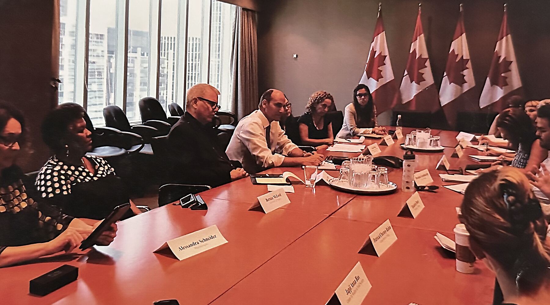 Dr. Japji Anna Bas at a federal roundtable in Toronto